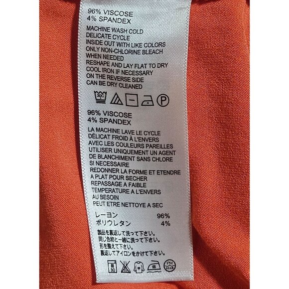 Tommy Bahama Dress Coral S/P Draped Travel Resort Core Effortless Style Stretchy - Picture 7 of 14